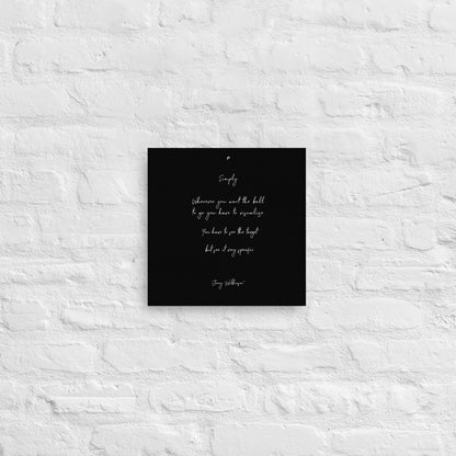 Rugby Vice Quote Canvas